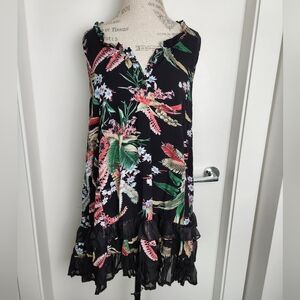 Floral Mini Ruffle Dress